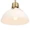 Hello Honey® Delano Gold & White Industrial Metal & Etched Glass Ceiling Light